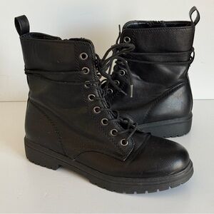 SO Bowfin Women's Black Combat Boots Size 9.5